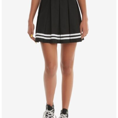 Black Pleated Cheer Skirt