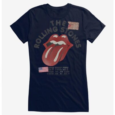 The Rolling Stones NYC 1975 Girls T-Shirt