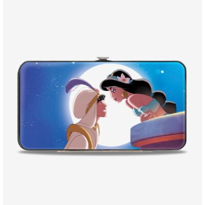 Disney Classic Aladdin Jasmine Moonlight Kiss Scene Hinged Wallet