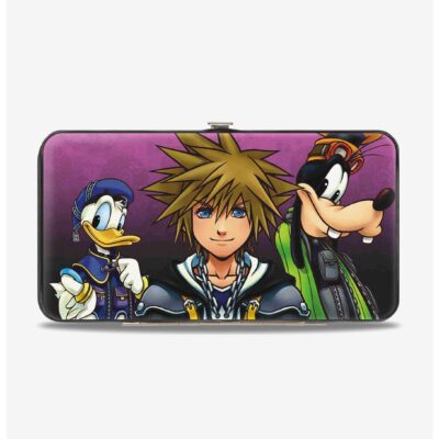 Disney Kingdom Hearts II Donald Sora Goofy Group Pose Symbols Hinged Wallet