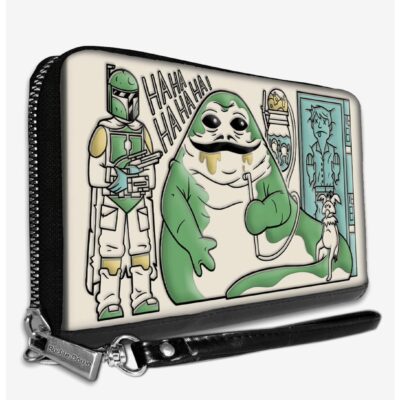 Star Wars Boba Fett Jabba The Hutt Han Solo Carbonite Scene Women’s Zip Around Wallet