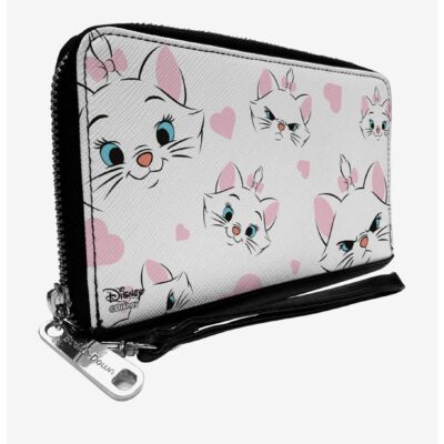 Disney Aristocats Marie Expressions Zip Around Wallet