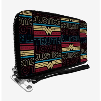 DC Comics Wonder Woman 1984 Truth Love and Justice Zip Around Rectangle Wallet