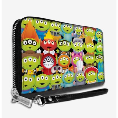 Disney Pixar Alien Collage Zip Around Wallet