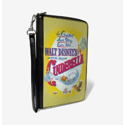 Disney Classic Walt Disneys Magical Musical Cinderella Movie Poster Zip Around Rectangle Wallet