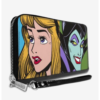 Disney Sleeping Beauty Princess Aurora and Maleficent Zip Around Wallet