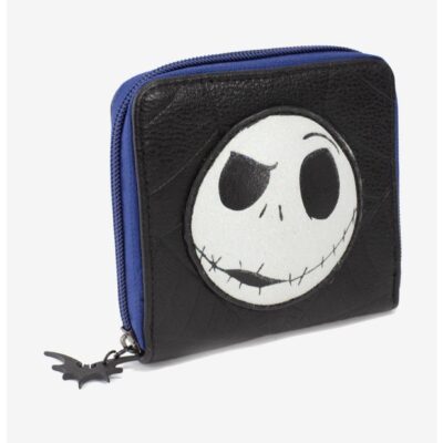 The Nightmare Before Christmas Jack Vegan Leather Zip Around Square Wallet