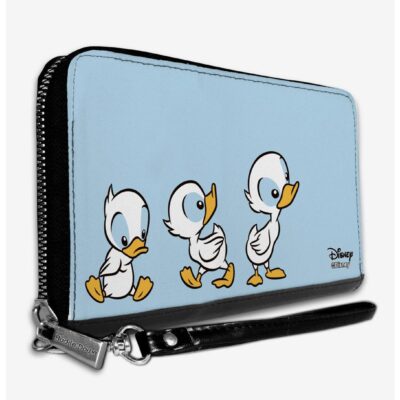 Disney Lilo & Stitch Ducklings Baby Blue Zip Around Wallet