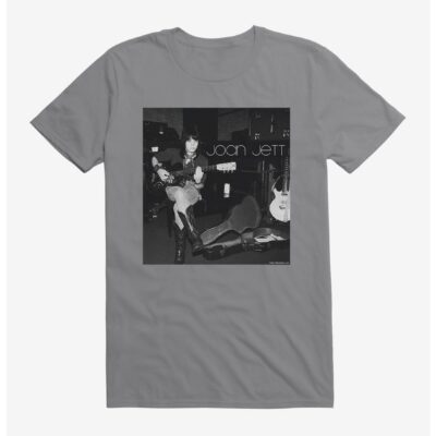 Joan Jett Black And White Photo Logo T-Shirt