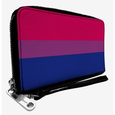 Bisexual Flag Zip Around Wallet