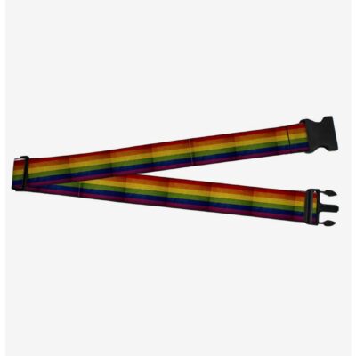 Weathered Rainbow Pride Flag Luggage Strap