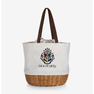 Harry Potter Hogwarts Canvas Willow Basket Tote