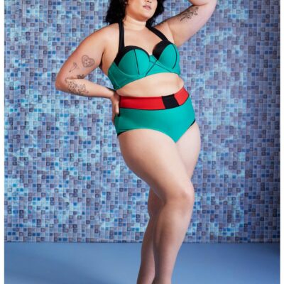 My Hero Academia Deku High-Waisted Swim Bottoms Plus Size