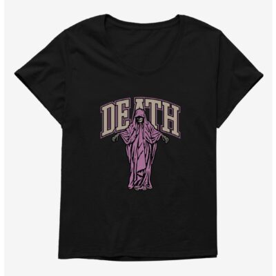 Halloween Death Letterman Girls Plus Size T-Shirt