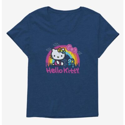 Hello Kitty Rainbow Graffiti Girls T-Shirt Plus Size