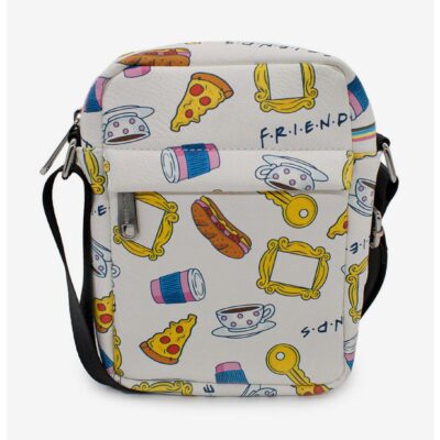 Friends Food Icons Vegan Leather Crossbody Bag