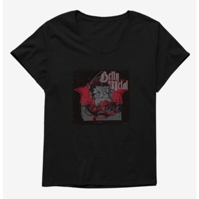 Betty Boop Dark Metal Angel Girls T-Shirt Plus Size