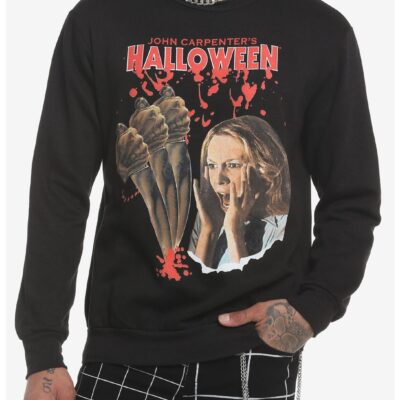 Halloween Laurie Strode Screaming Crewneck Sweatshirt