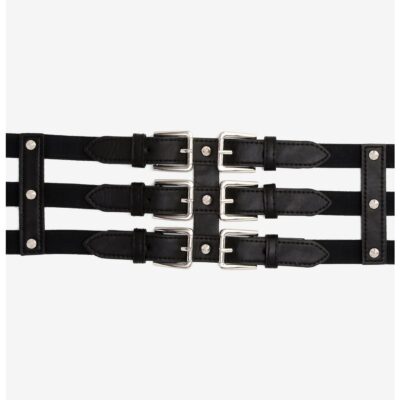 Triple Buckle Corset Belt