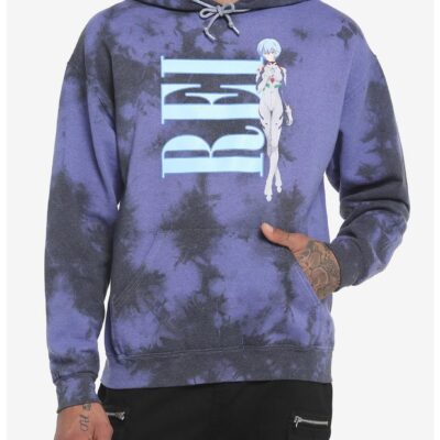 Neon Genesis Evangelion Rei Ayanami Tie-Dye Hoodie