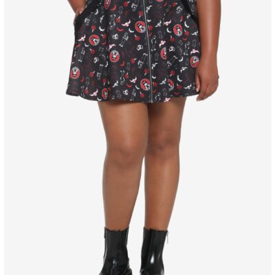 Emily The Strange O-Ring Suspender Skirt Plus Size