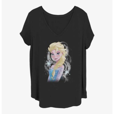 Disney Frozen Elsa Swirl Girls T-Shirt Plus Size