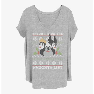 Disney Villains Naughty And Proud Girls T-Shirt Plus Size