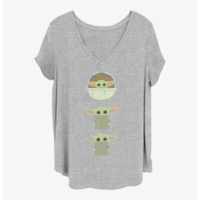 Star Wars The Mandalorian Child Stack Girls T-Shirt Plus Size