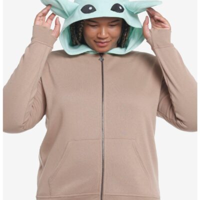 Her Universe Star Wars The Mandalorian Grogu Girls Hoodie Plus Size