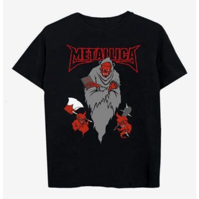 Metallica Trio Of Devils Boyfriend Fit Girls T-Shirt