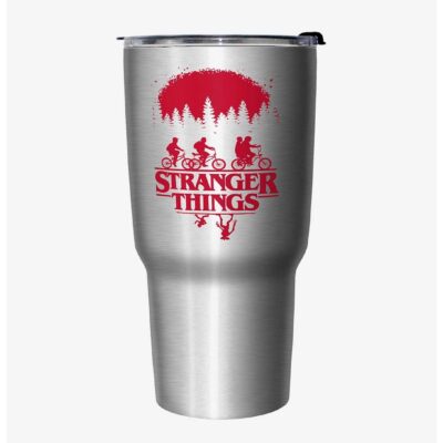 Stranger Things Riding Bikes Travel Mug