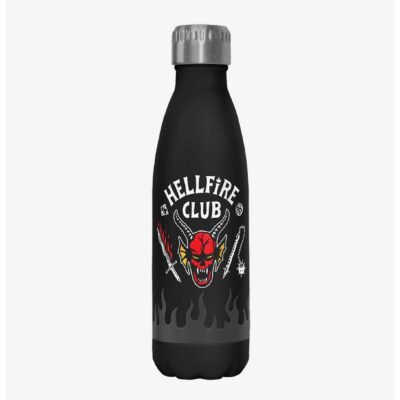 Stranger Things Hellfire Club Logo Stainless Steel Water Bottle