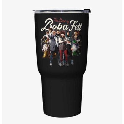 Star Wars The Book of Boba Fett Support Plan Black Stainless Steel Travel Mug