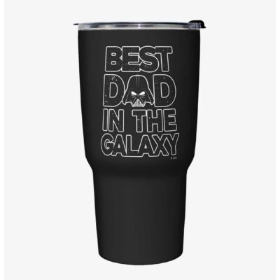 Star Wars Galaxy Dad Black Stainless Steel Travel Mug