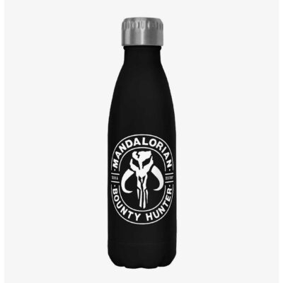 Star Wars The Mandalorian Gun For Fire Black Stainless Steel Water Bottle