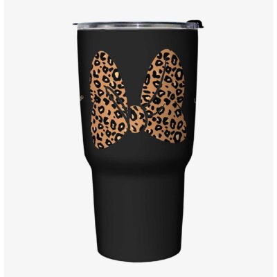 Disney Mickey Mouse Animal Print Bow Travel Mug