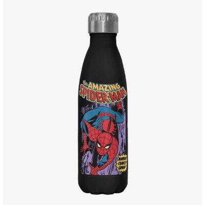 Marvel Spider-Man Spidey Cover Stainless Steel Water Bottle