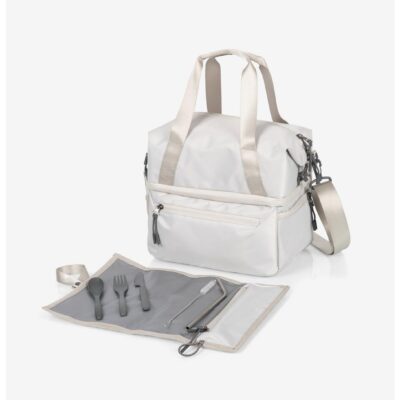 Tarana Halo Gray Insulated Lunch Bag