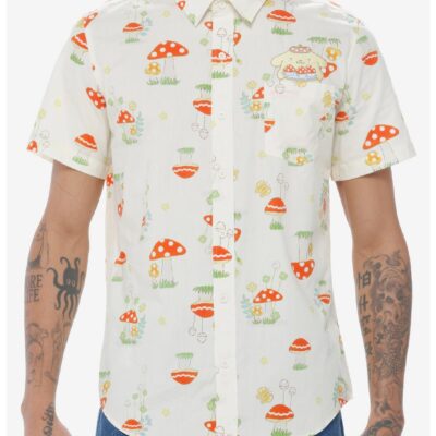 Pompompurin Mushroom Woven Button-Up