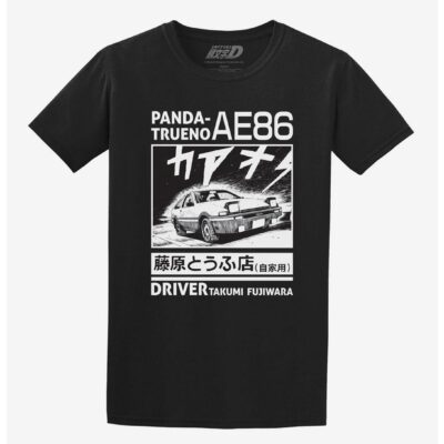 Initial D Panda Trueno Double-Sided T-Shirt