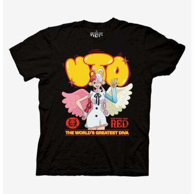 One Piece Film: Red Uta Bubble Font T-Shirt