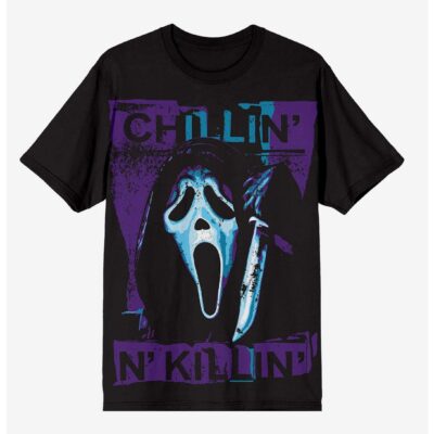 Scream Ghost Face Jumbo Chillin’ T-Shirt