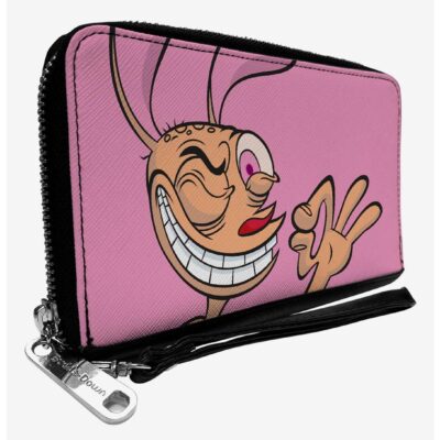 The Ren And Stimpy Show Ren Winking Pose Close Up Zip Around Wallet