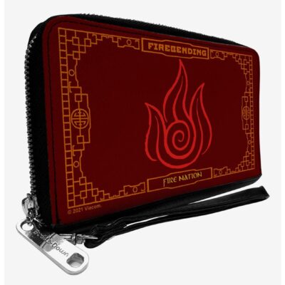 Avatar: The Last Airbender Firebending Fire Nation Icon Reds Zip Around Wallet