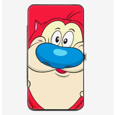 The Ren And Stimpy Show Stimpy Smiling And Ren Winking Hinged Wallet