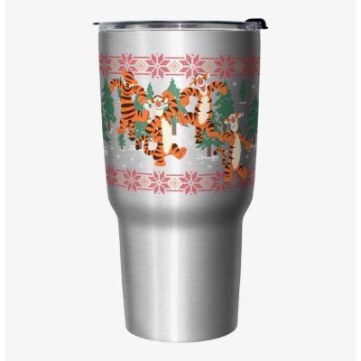 Disney Winnie The Pooh Tigger Ugly Christmas Travel Mug