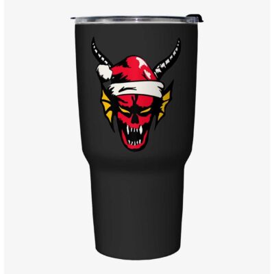 Stranger Things Santa Hellfire Demon Travel Mug