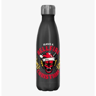 Stranger Things Have A Hellfire Christmas Water Bottle