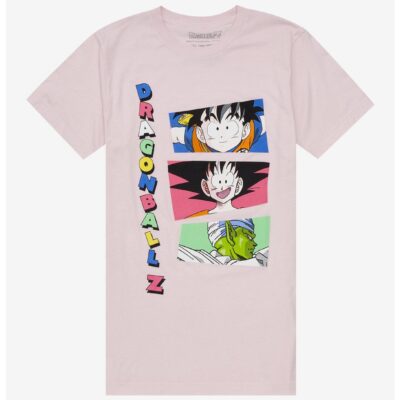 Dragon Ball Z Trio Pink Panel T-Shirt