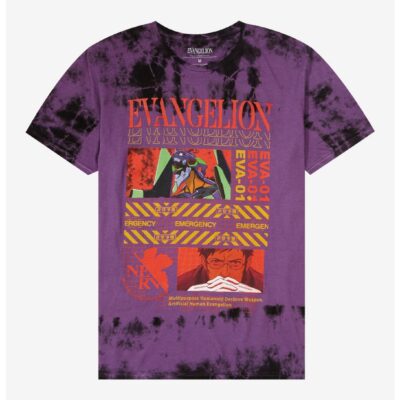 Neon Genesis Evangelion Eva-01 Gendo Tie-Dye T-Shirt